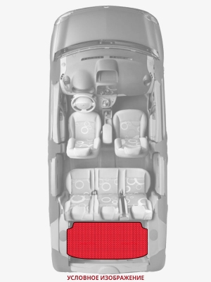 ЭВА коврики «Queen Lux» багажник для Volkswagen Polo Sedan GT